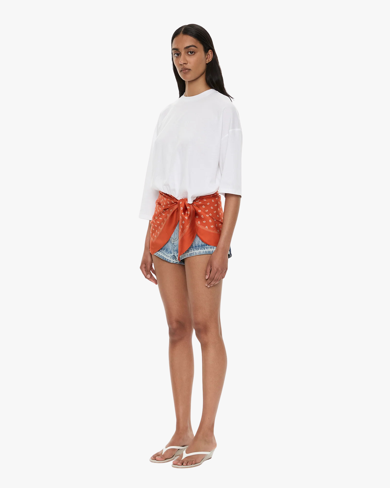 Tee Pareo Bandana Scarf Orange