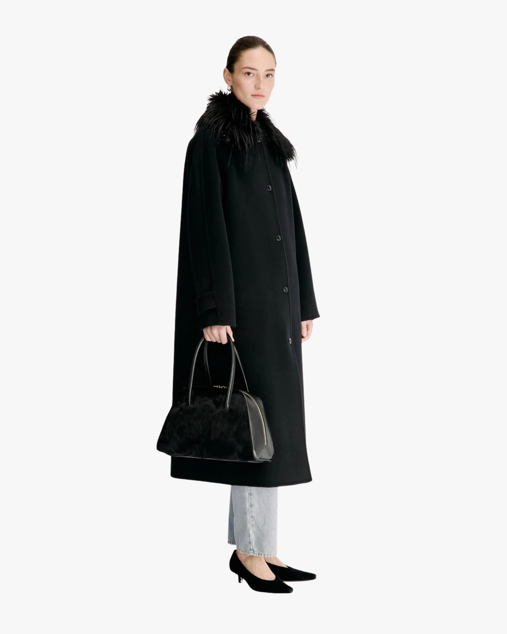 Coat Yrsa Raglen Black