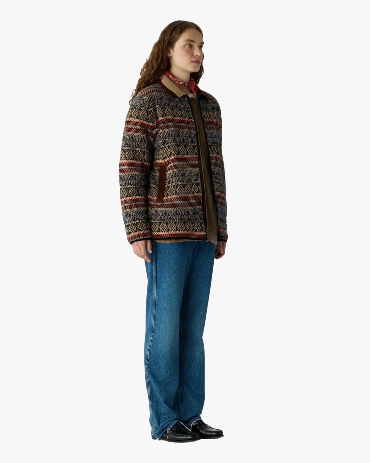Quilted Jacket Western Industry Carmine