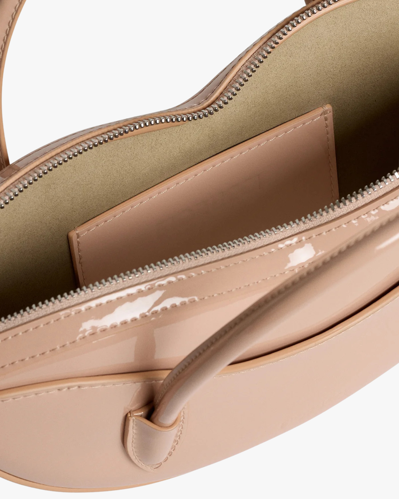 Handle Bag Nude Vinyl Mini Lips