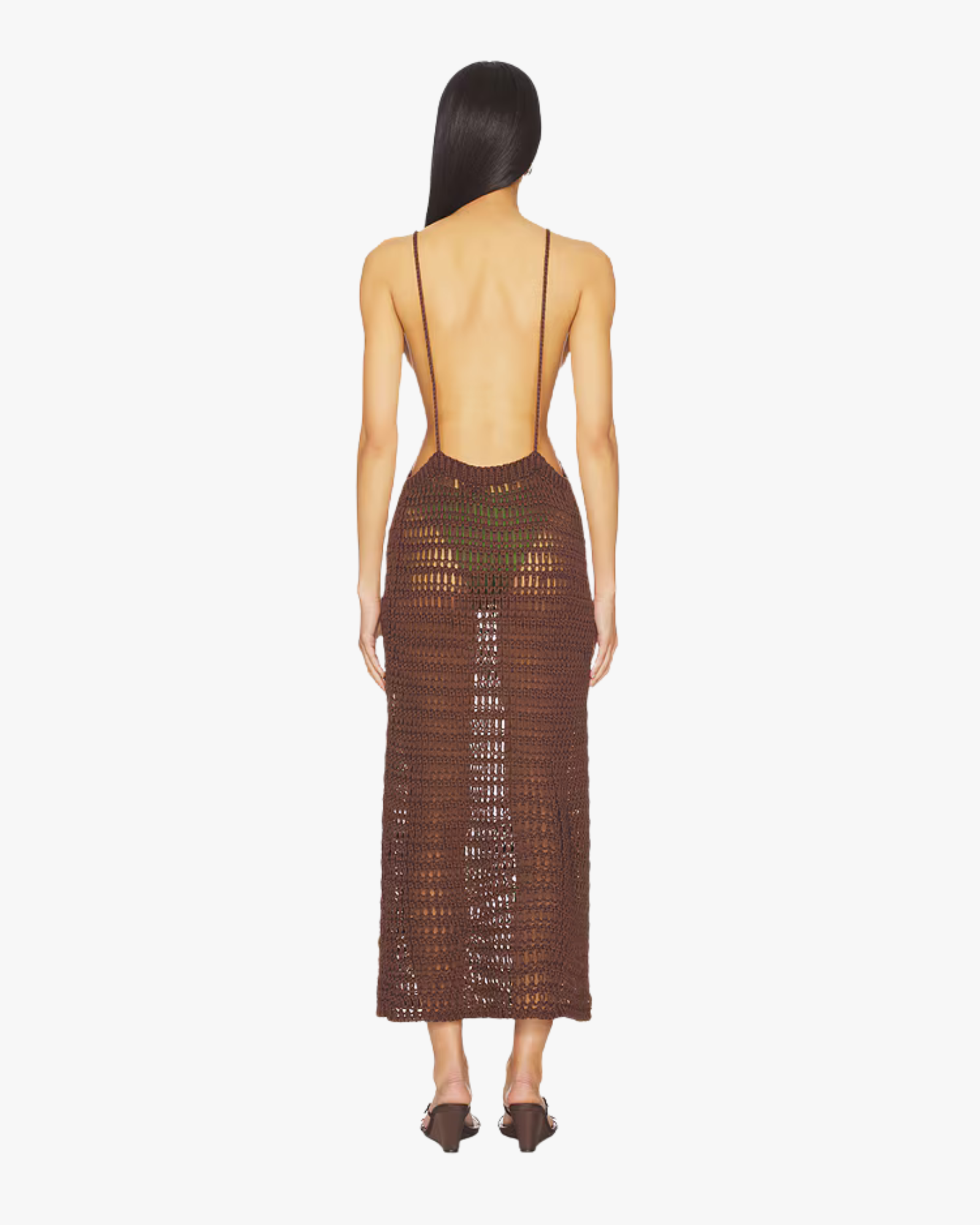 Dress Knit Pipa Brauna Brown