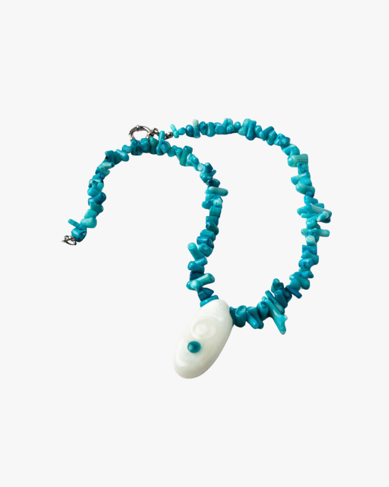 Necklace Sky Coral Blue