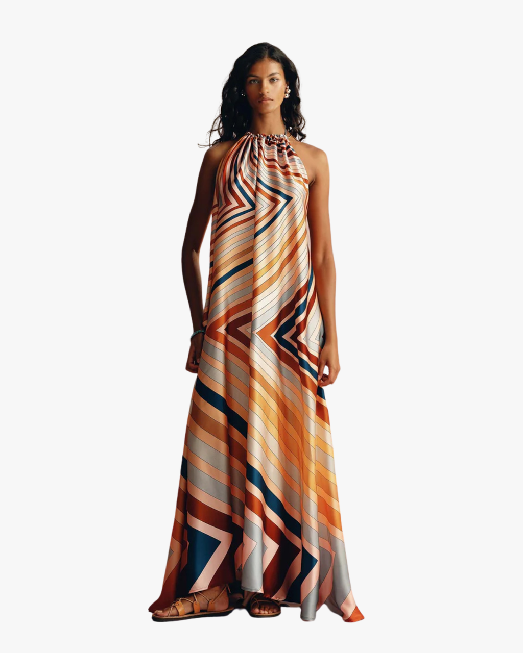 Jeniffer Maxi Halter-Neck Dress
