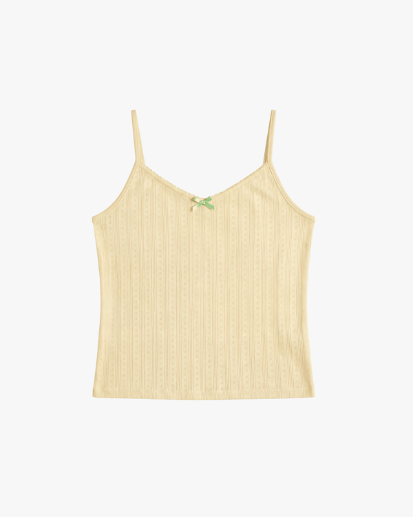 Top Pointelle Cami Butter