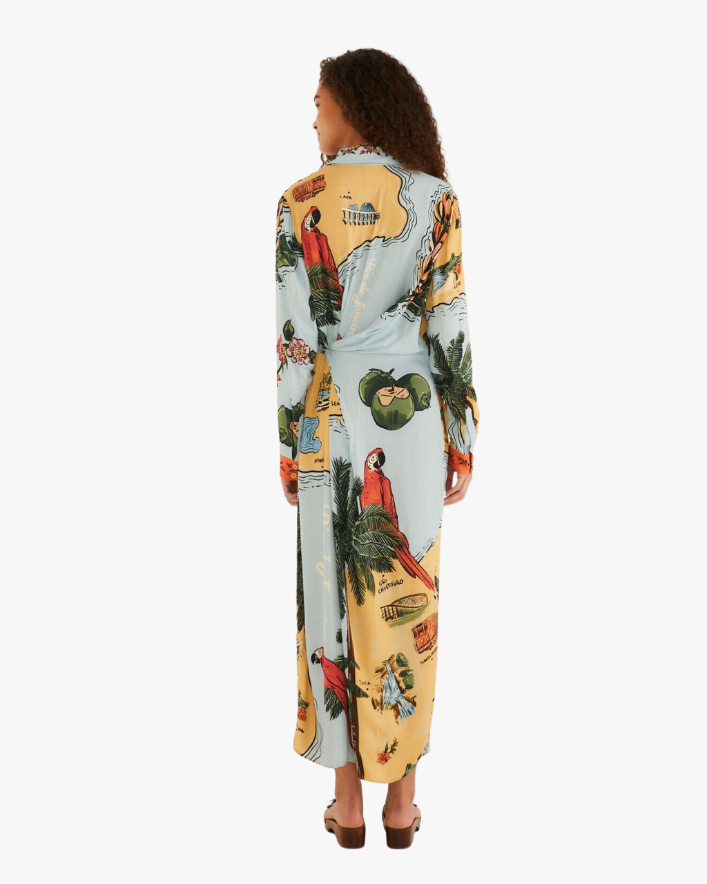 Maxi Dress Beaches Path Multicolor