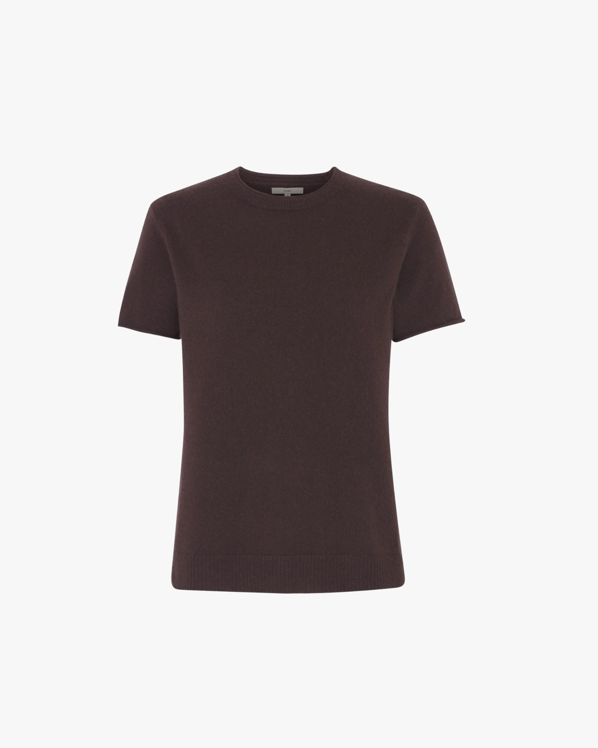 Cashmere Knit T-Shirt Brown