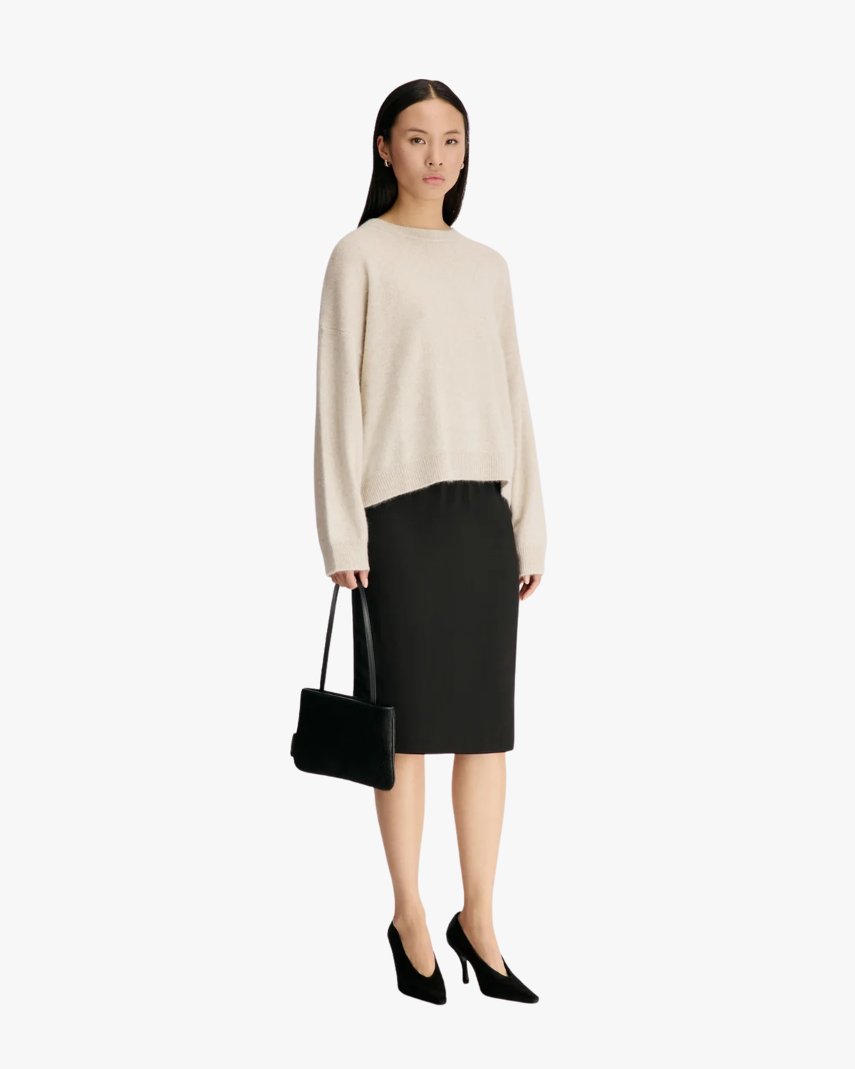 Crewneck Sweater Tristan Lds Stone Melange