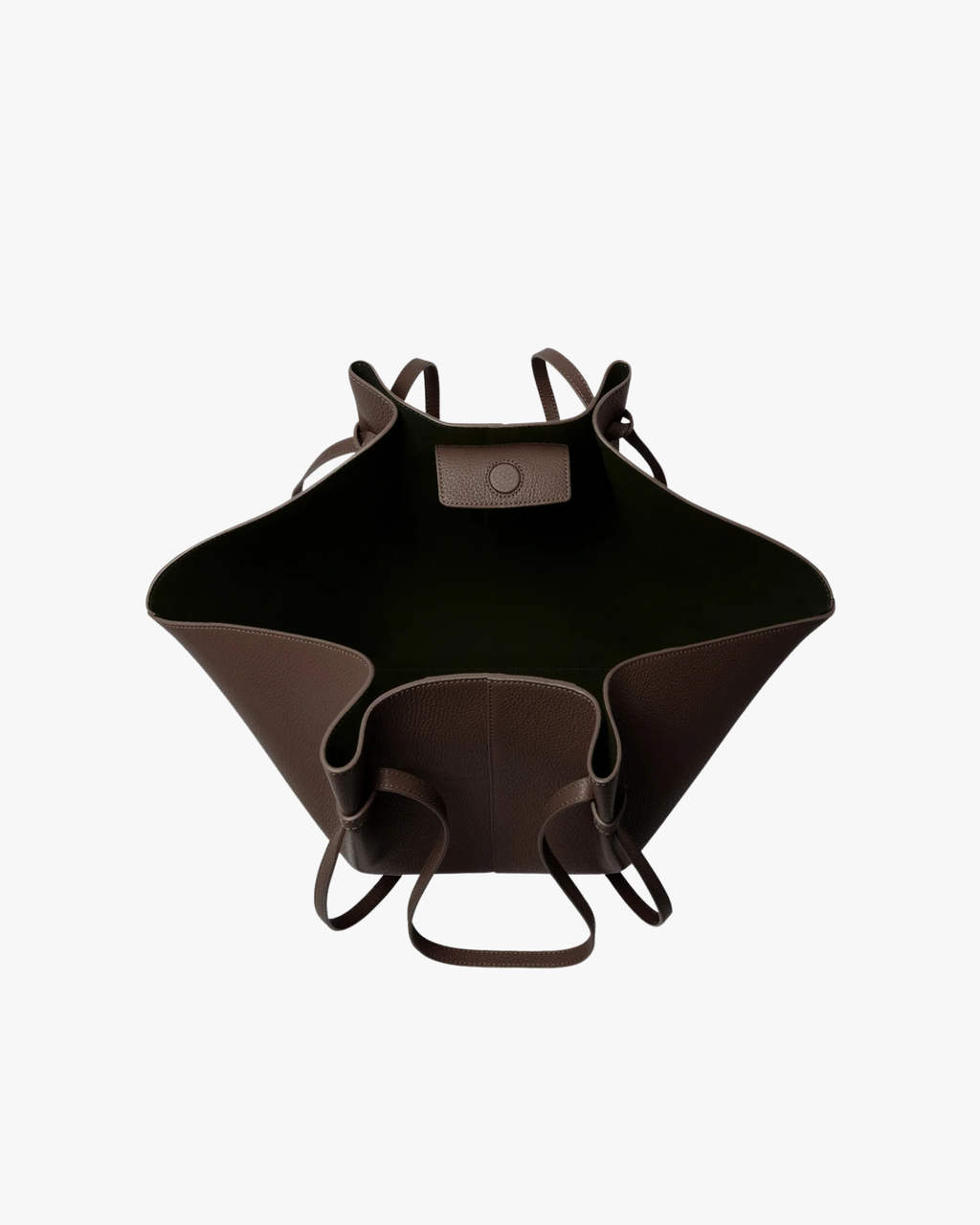 Knotted-Strap Tote Large Mochi Espresso