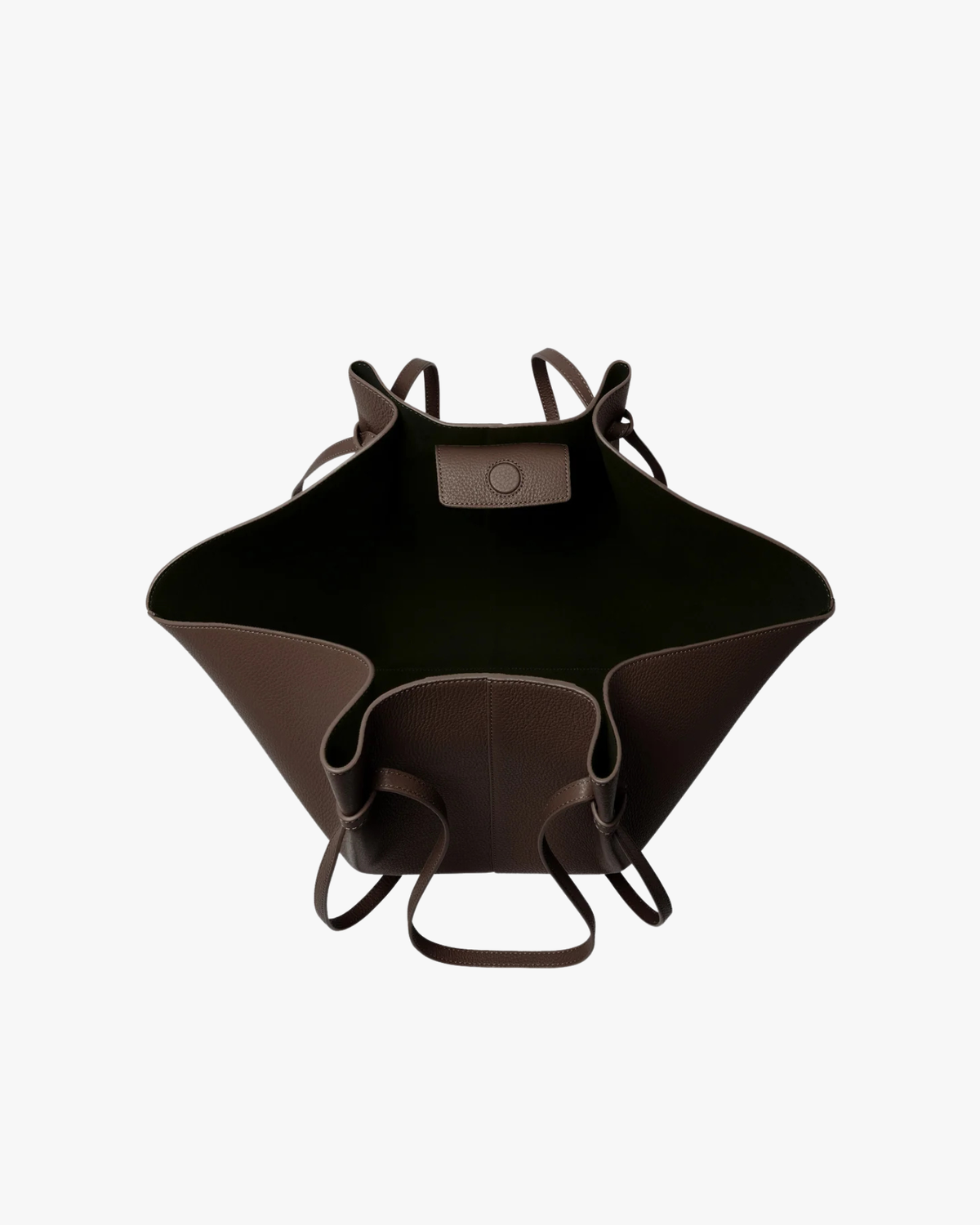 Knotted-Strap Tote Large Mochi Espresso