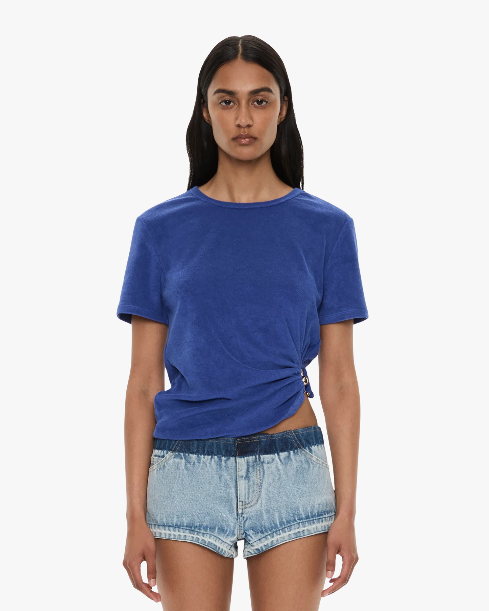 Tee Looped Back Orbit Indigo
