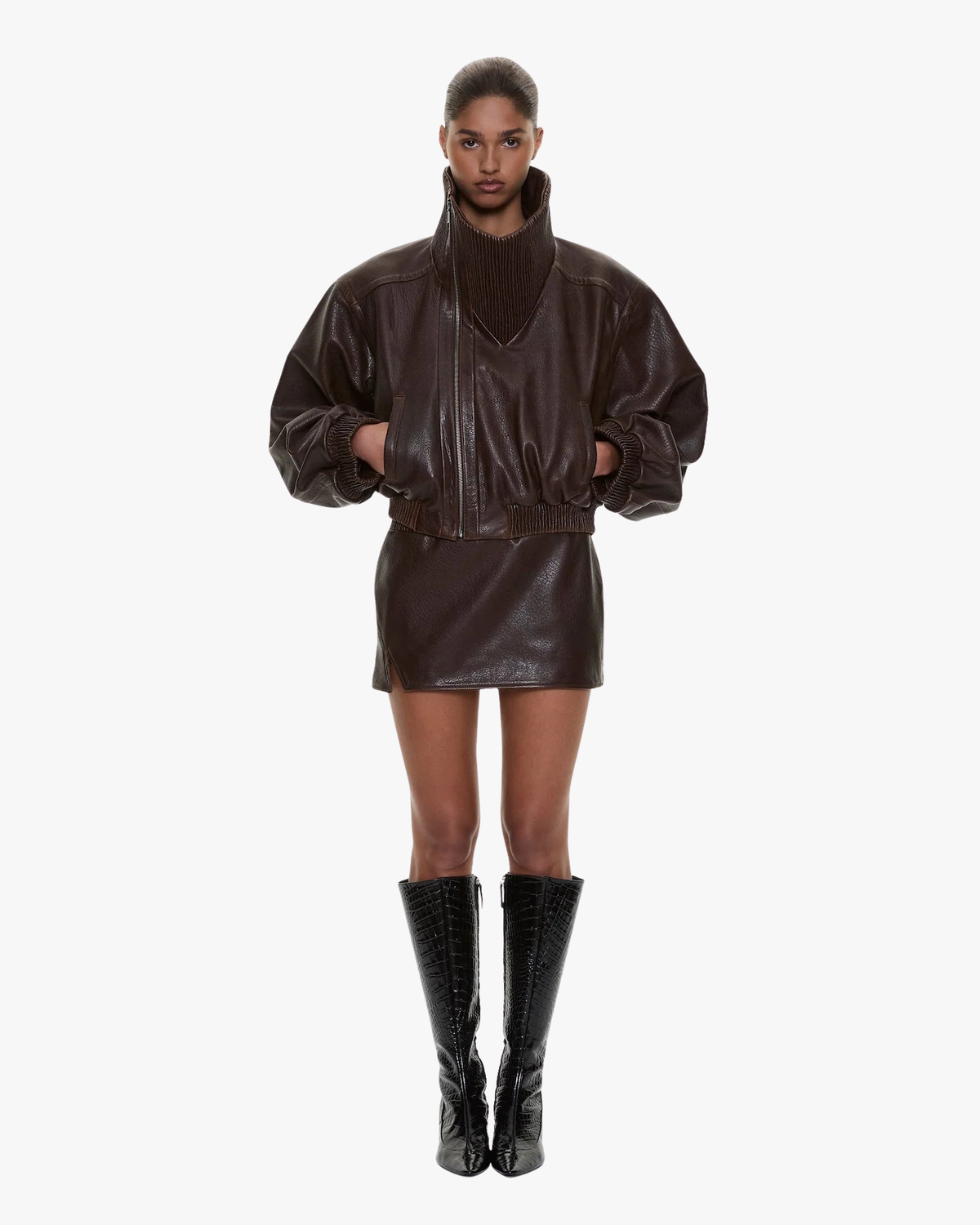 Bomber Leather Lunnet Brown