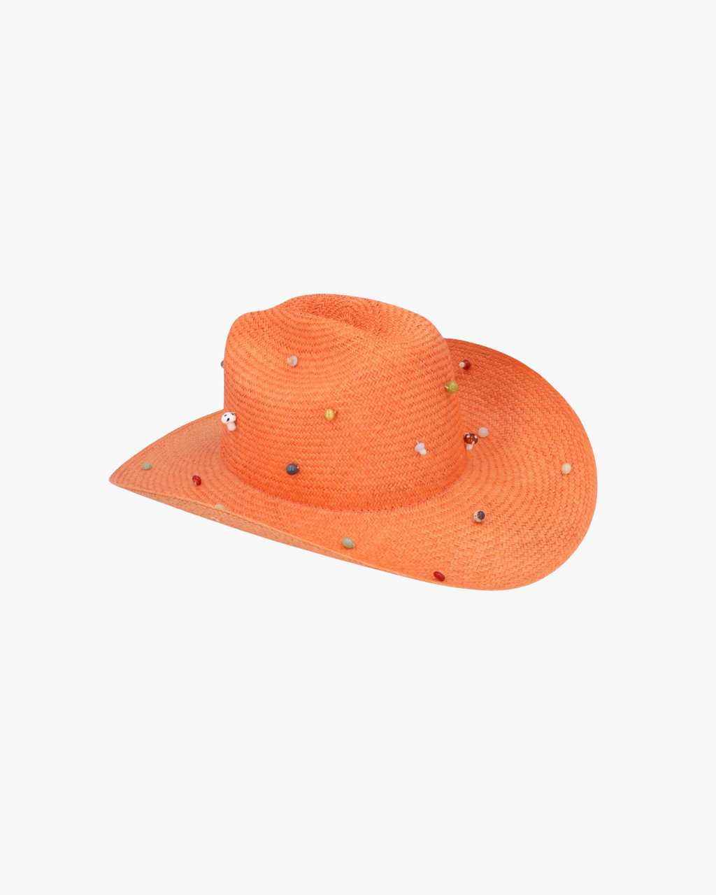 Straw Hat Color Coded Orange