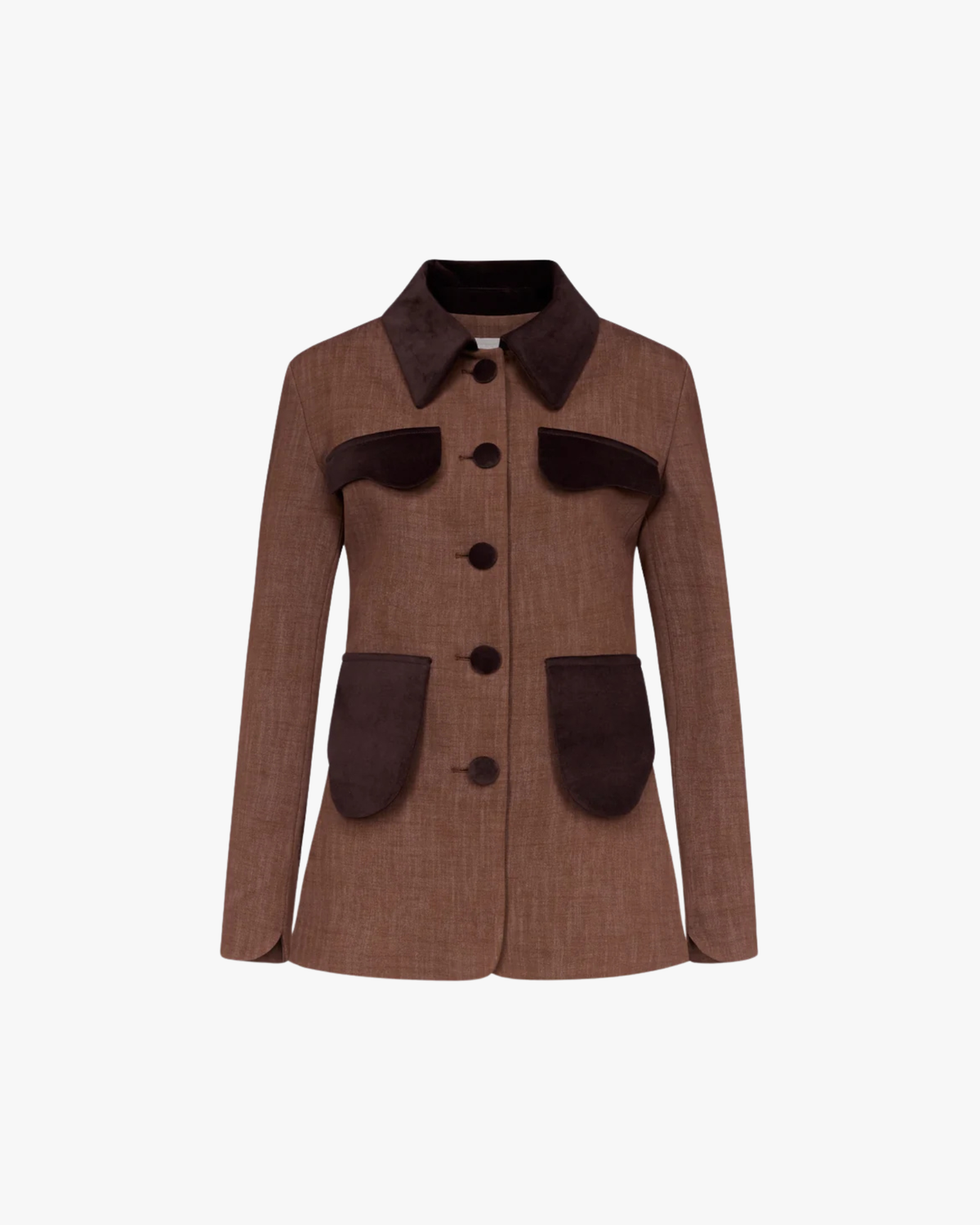 Jacket Tamara Stretch Bico Brown