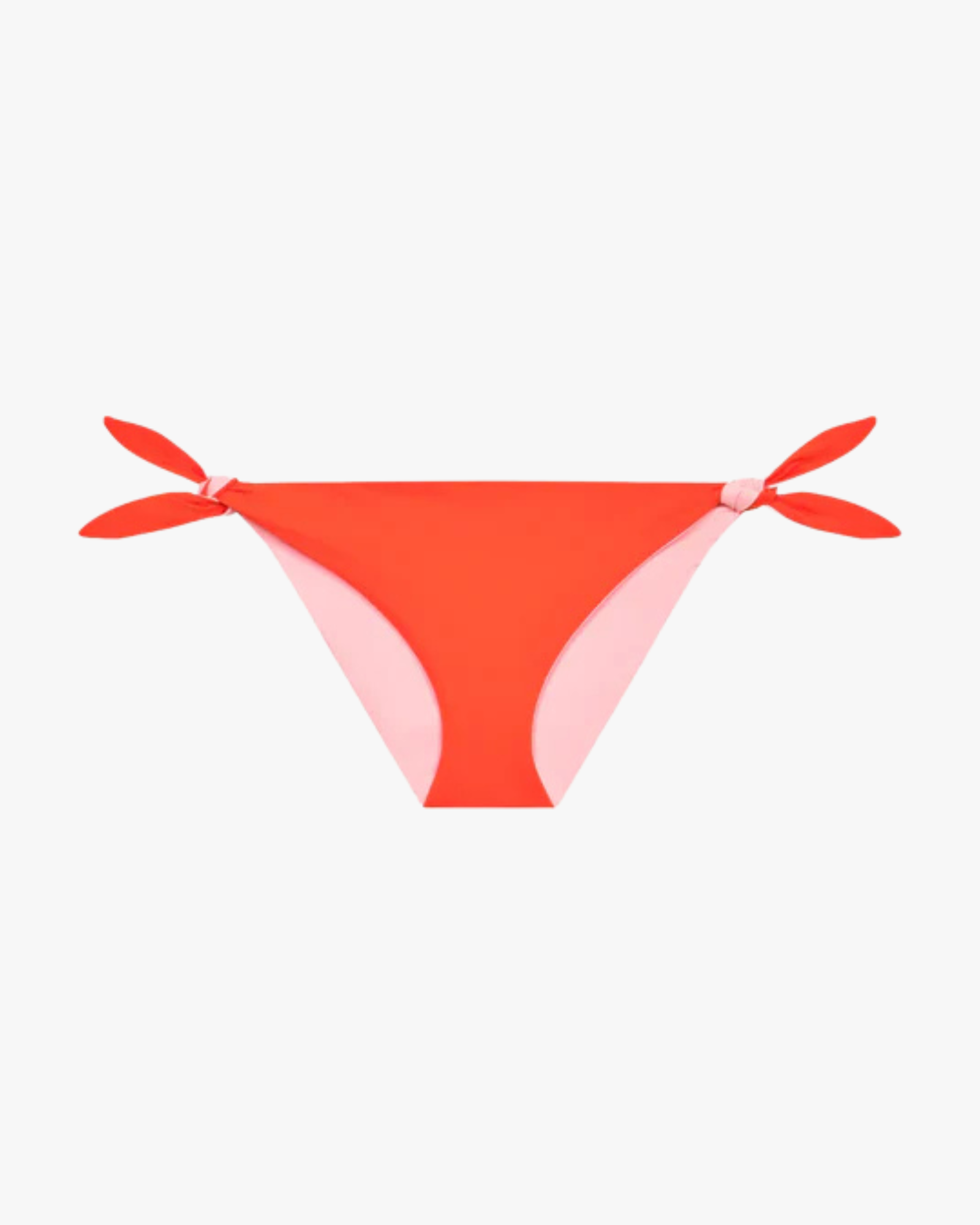 Holiday Bikini Bottoms With Ties Reversible Poppy-Macaron