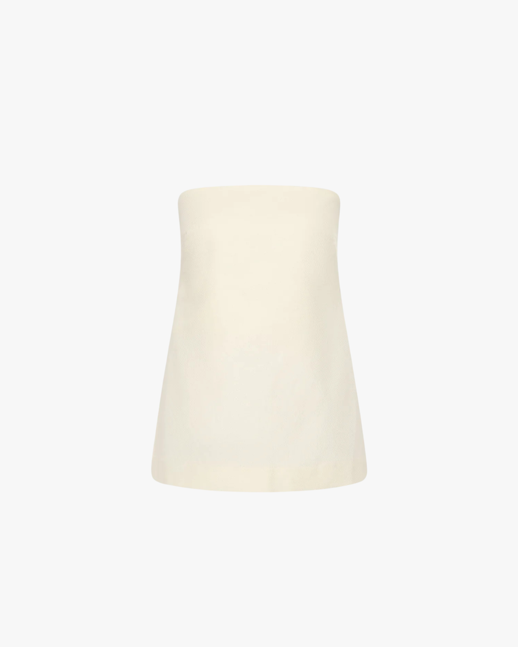 Strapless Rouleau Tie Top Ivory