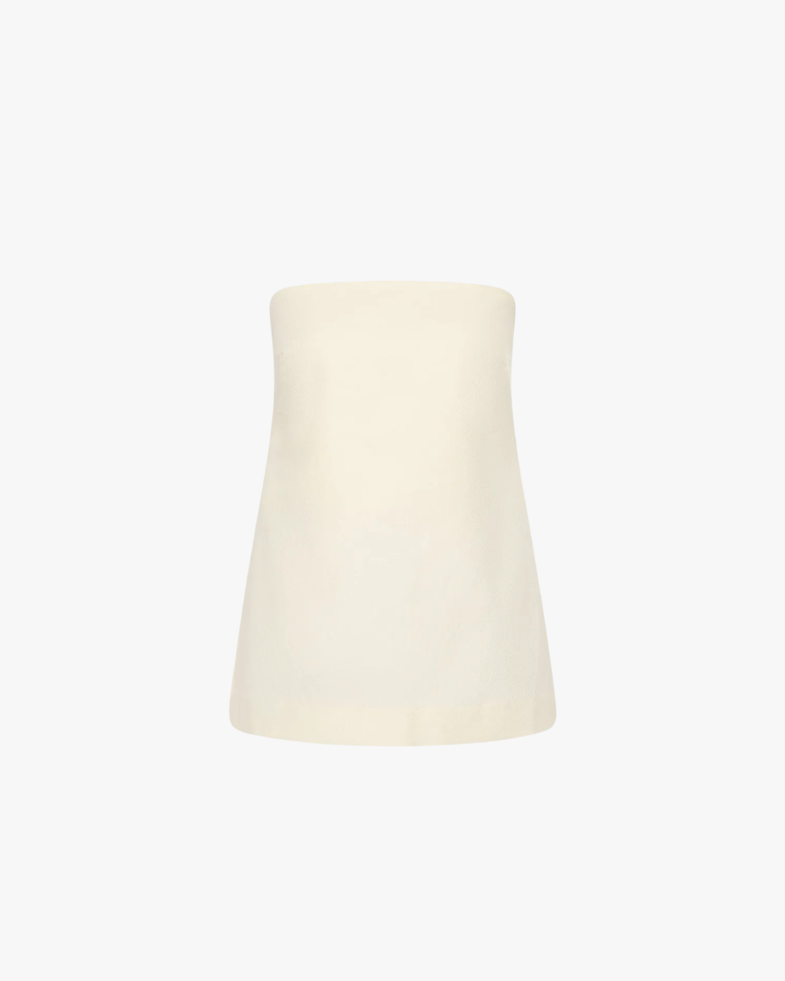 Strapless Rouleau Tie Top Ivory