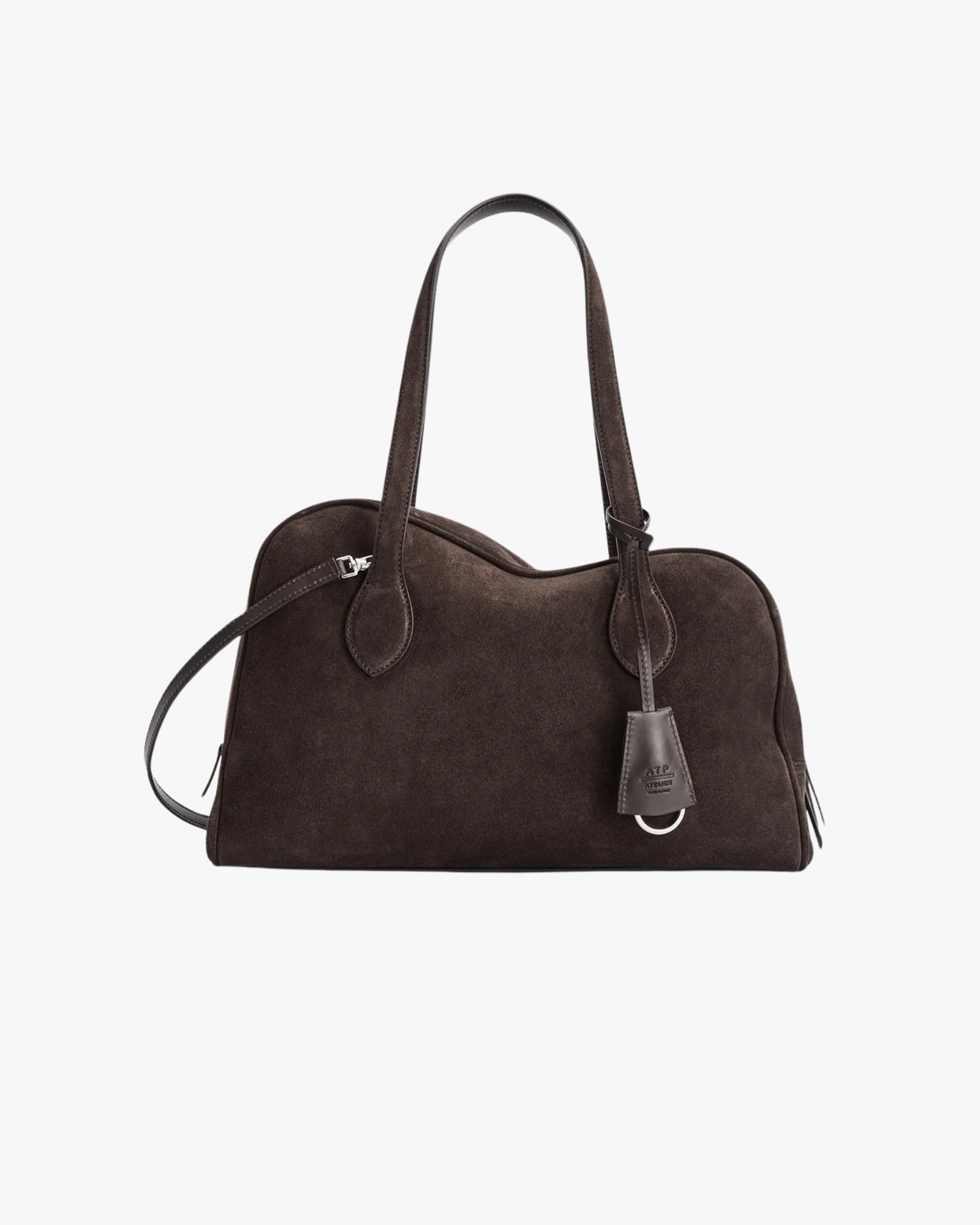 Top Handle Bag Noale Suede Walnut