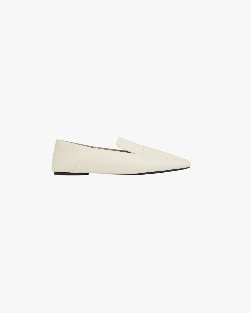 Minimal Flat Loafer Ecru