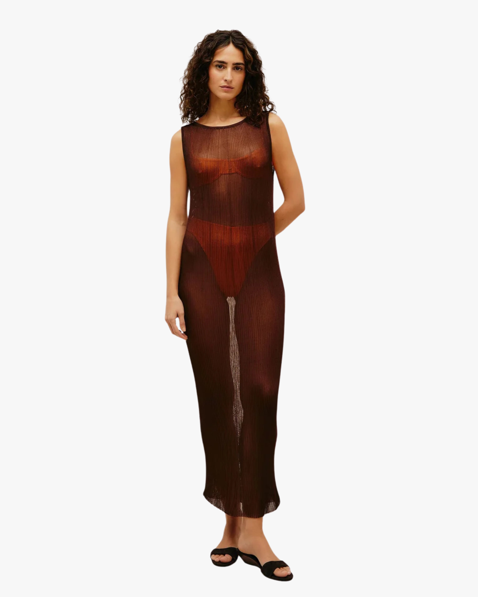 Dress Knit Lia Brauna Brown