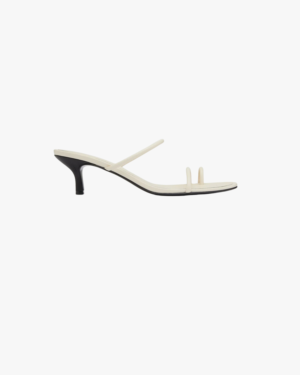 Minimal Strap Heel Ecru