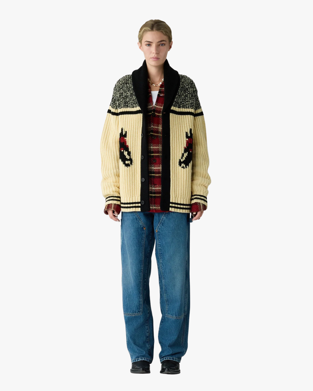 Wool Cashmere Cardigan Rodeo Butter