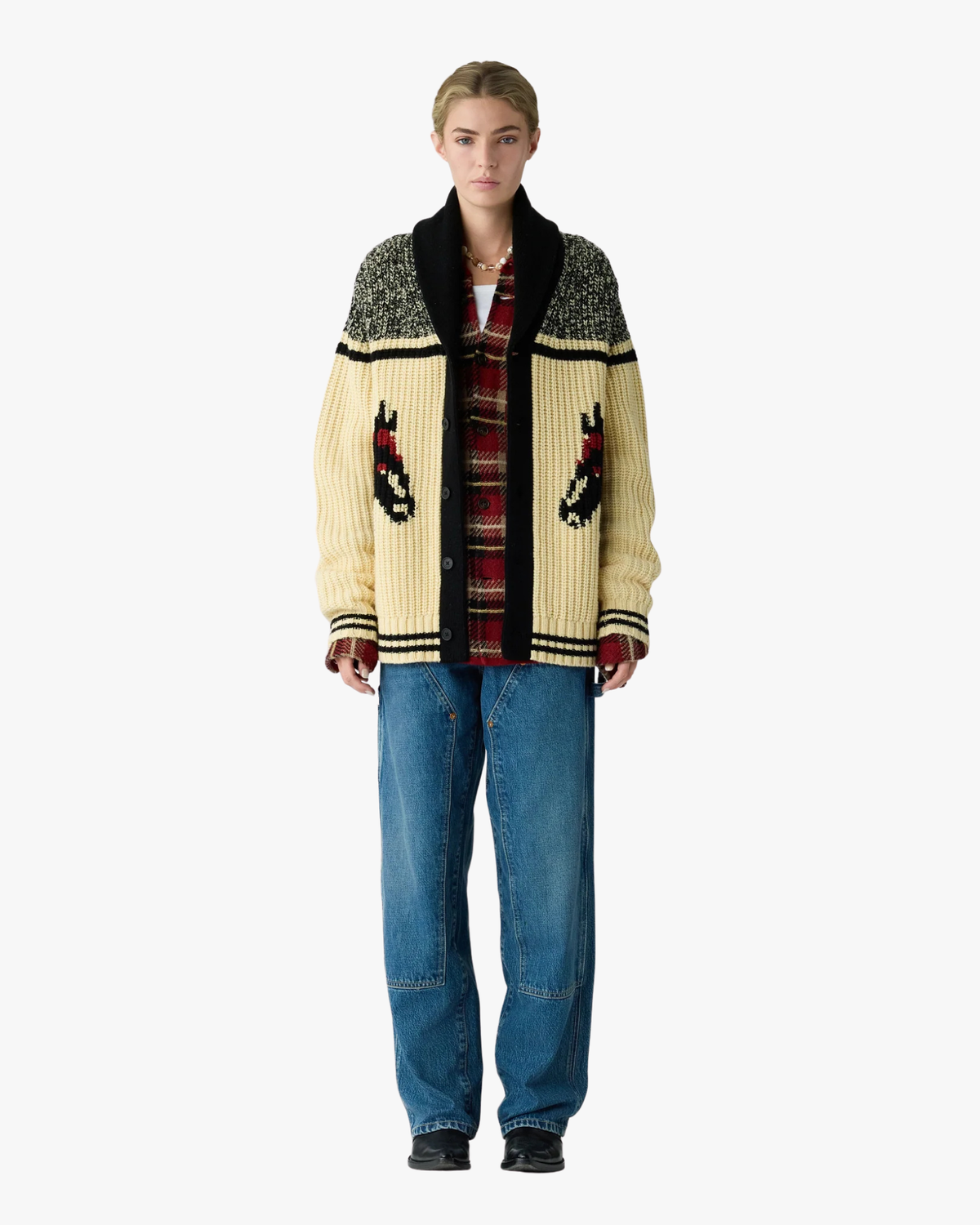 Wool Cashmere Cardigan Rodeo Butter