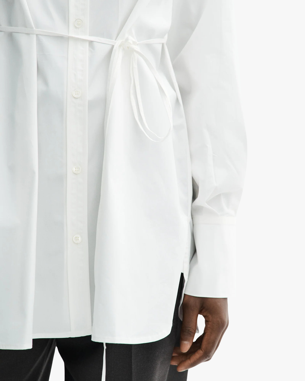 Loose-Fit Poplin Shirt Sebastiana White