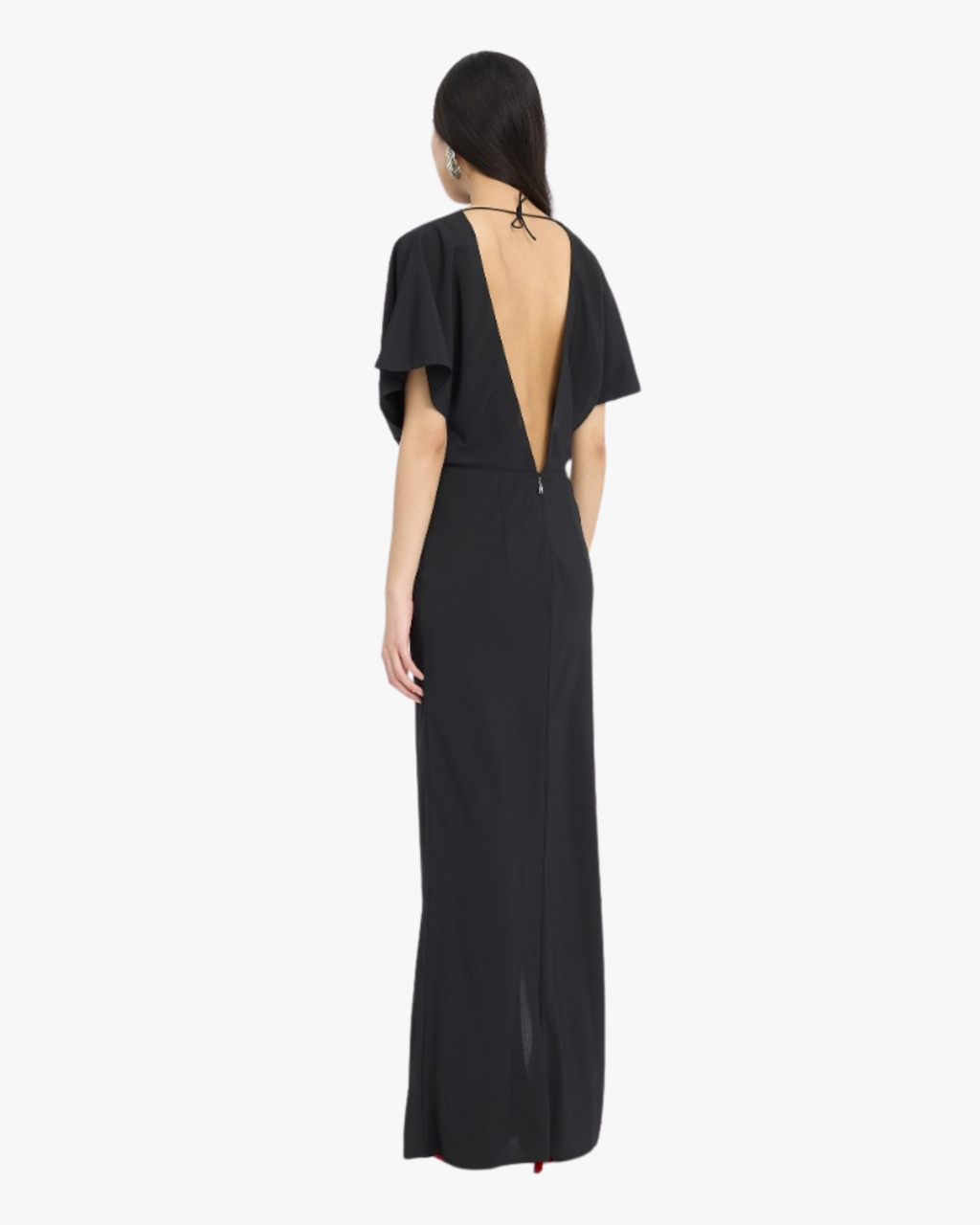 Slit Maxi Dress Black