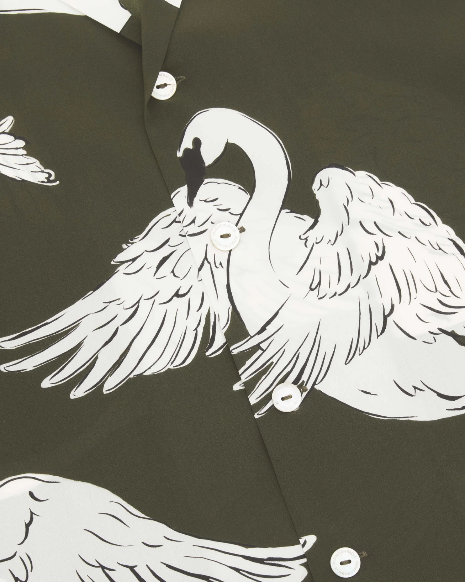 Casablanca Riba Pyjamas Green Swan
