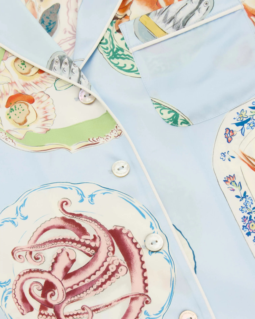 Lila Cadiz Pyjamas Blue Seafood