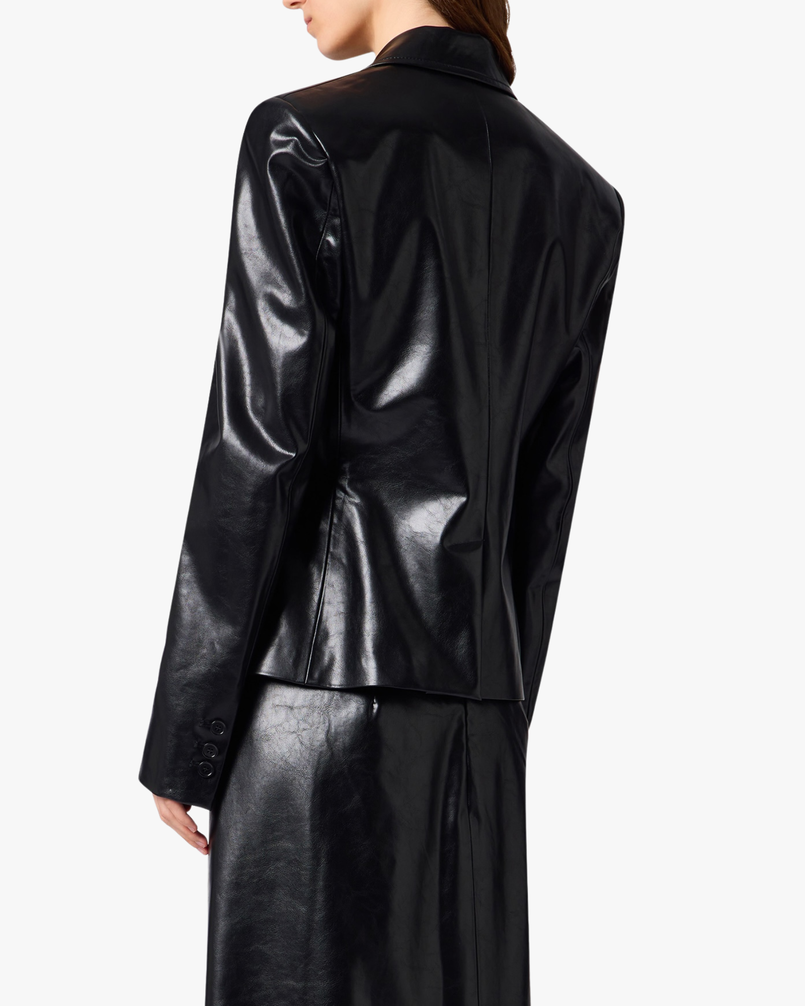 Jacket Faux Leather Black