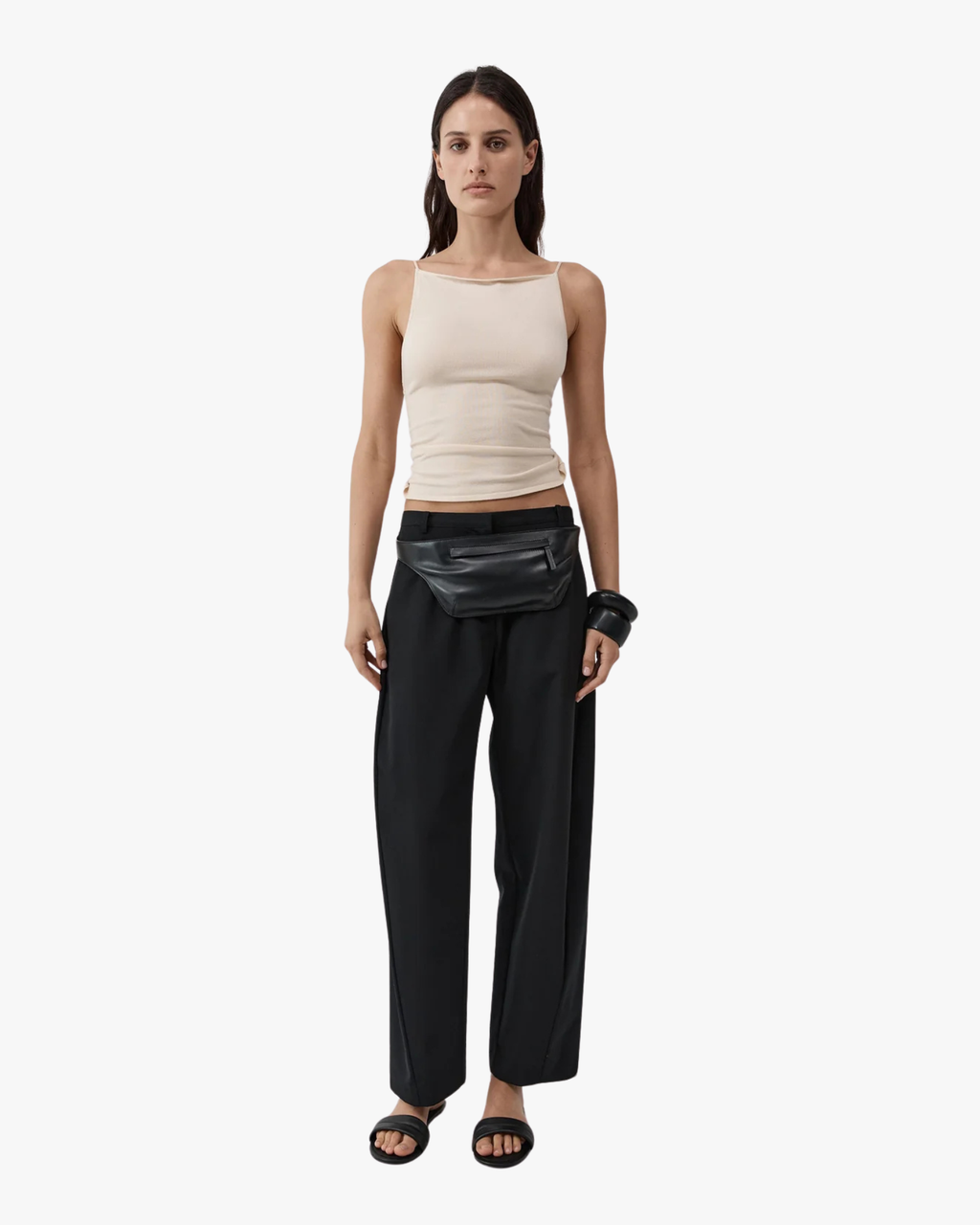 Twist Back Knit Top Shell