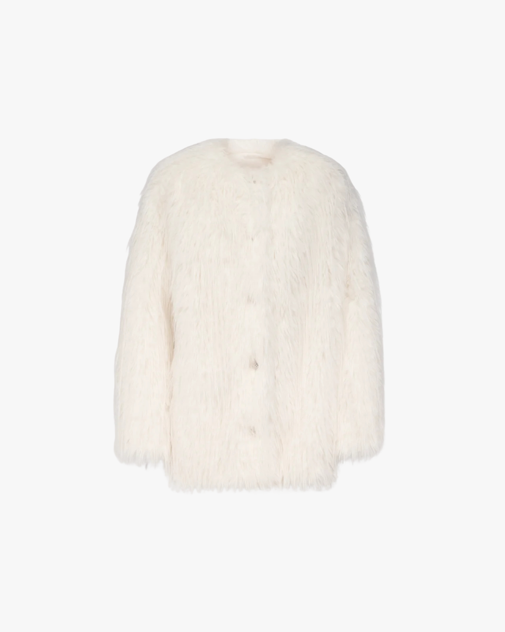 Short Coat Rowe Collarless Ivory