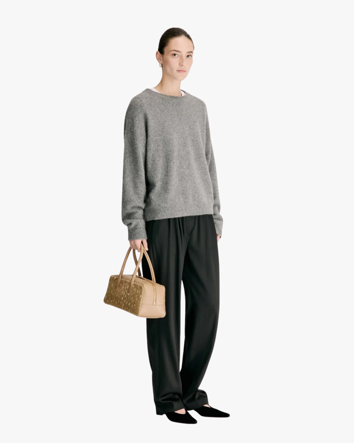 Crewneck Sweater Tristan Lds Anthracite Melange