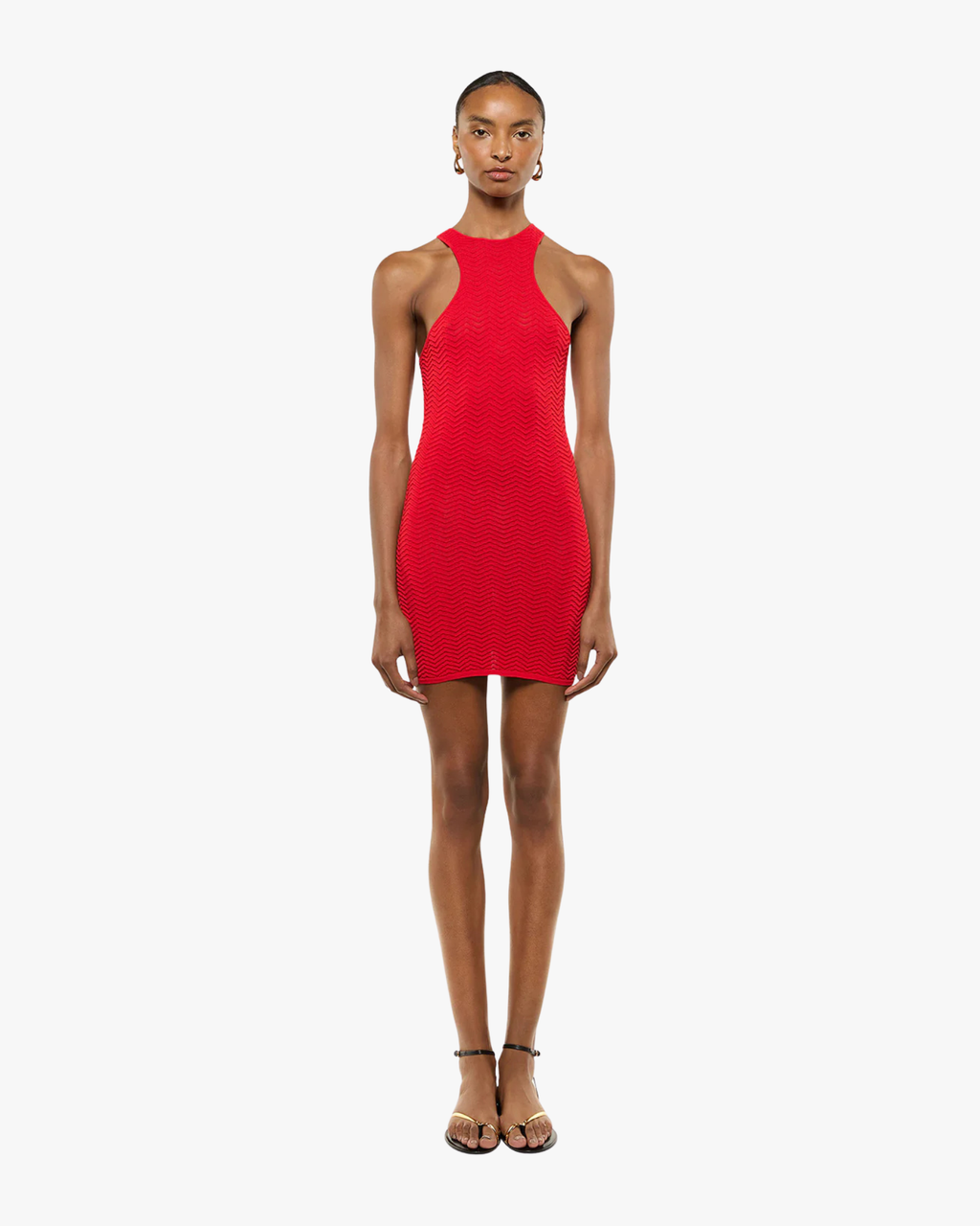Knit Dress Woman Red