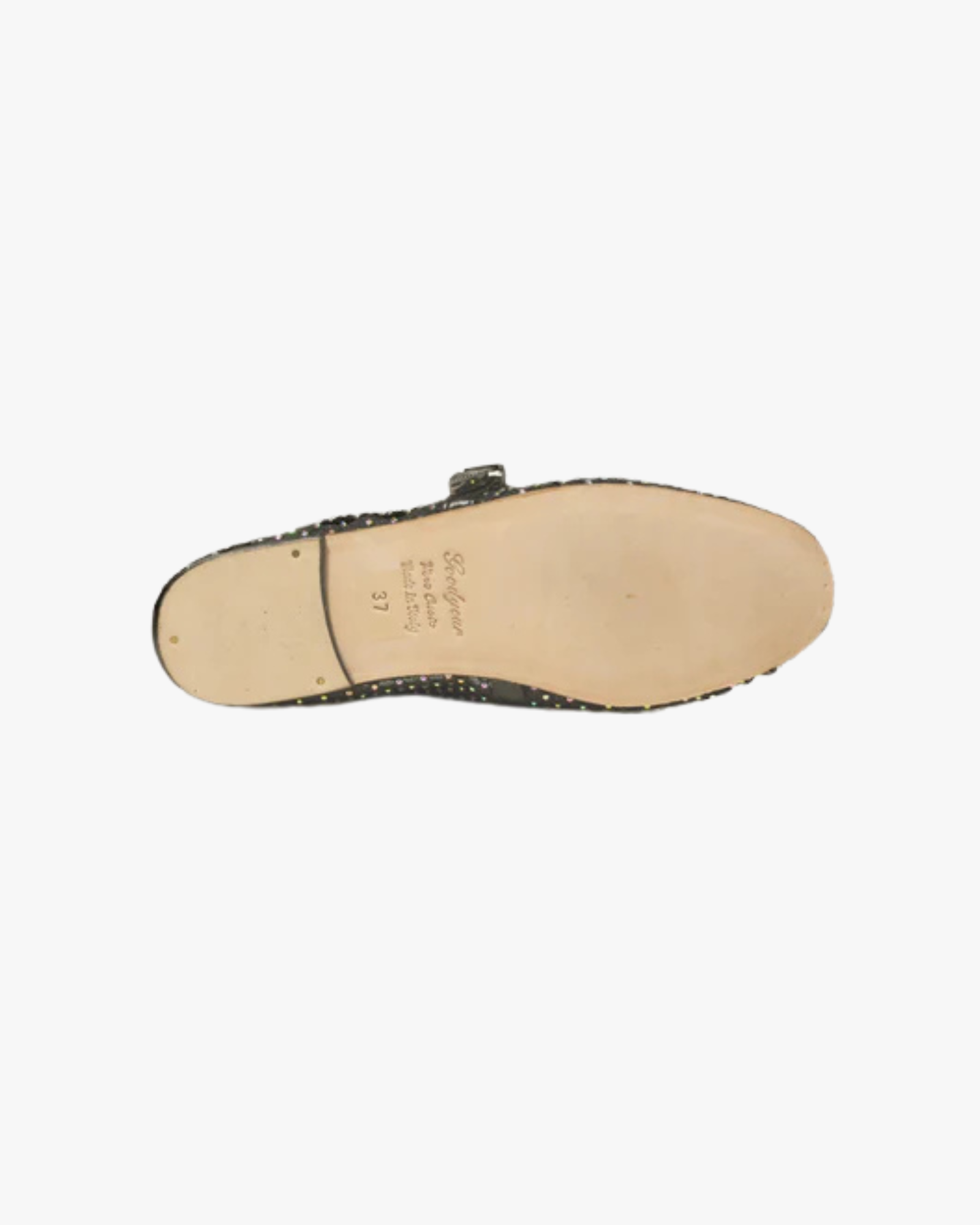 Camille Brillante Mesh Ballet Flats Black