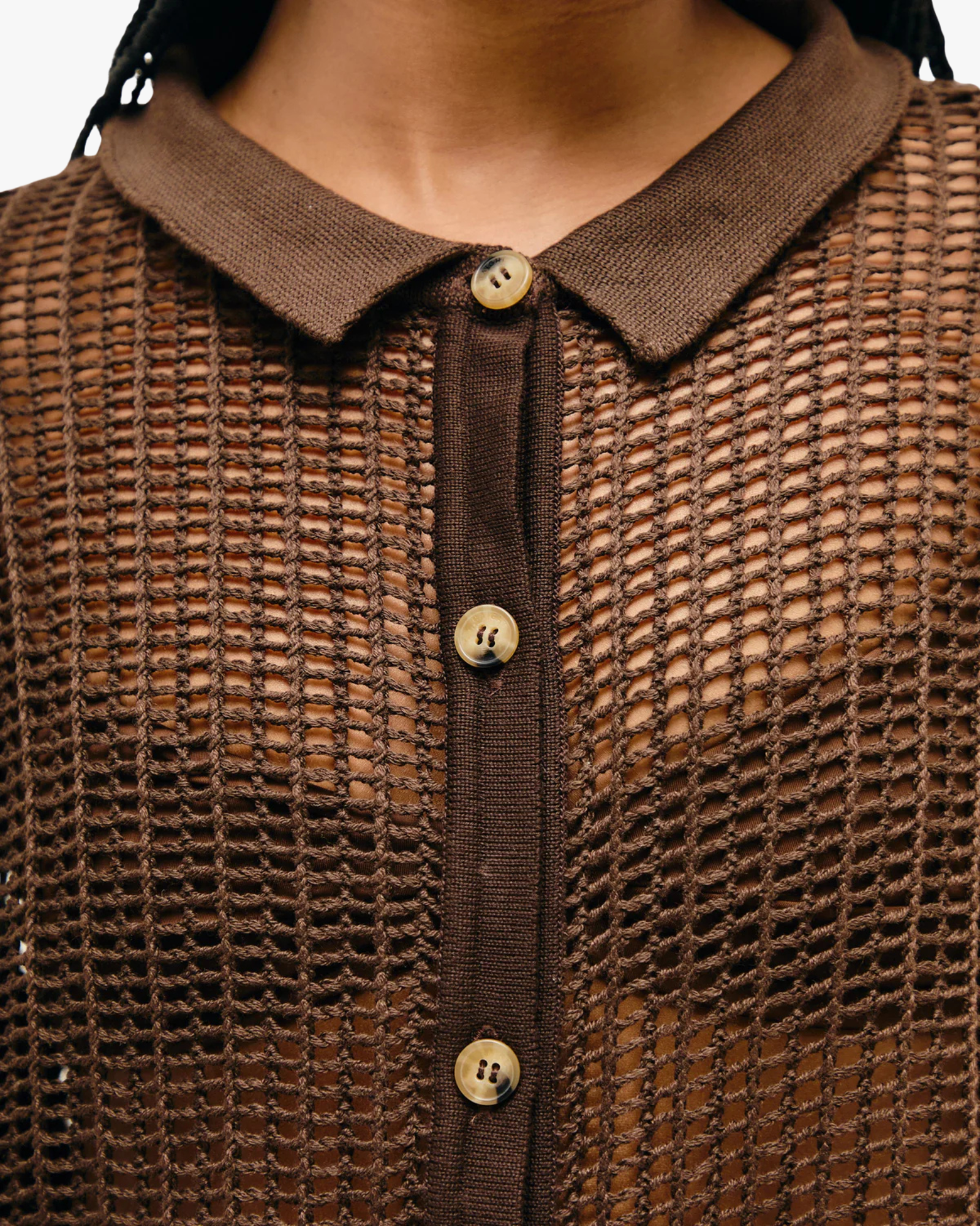 Knit Dress Flora Brown