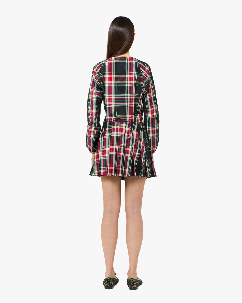 Mini Skirt Pleated With Embroidery