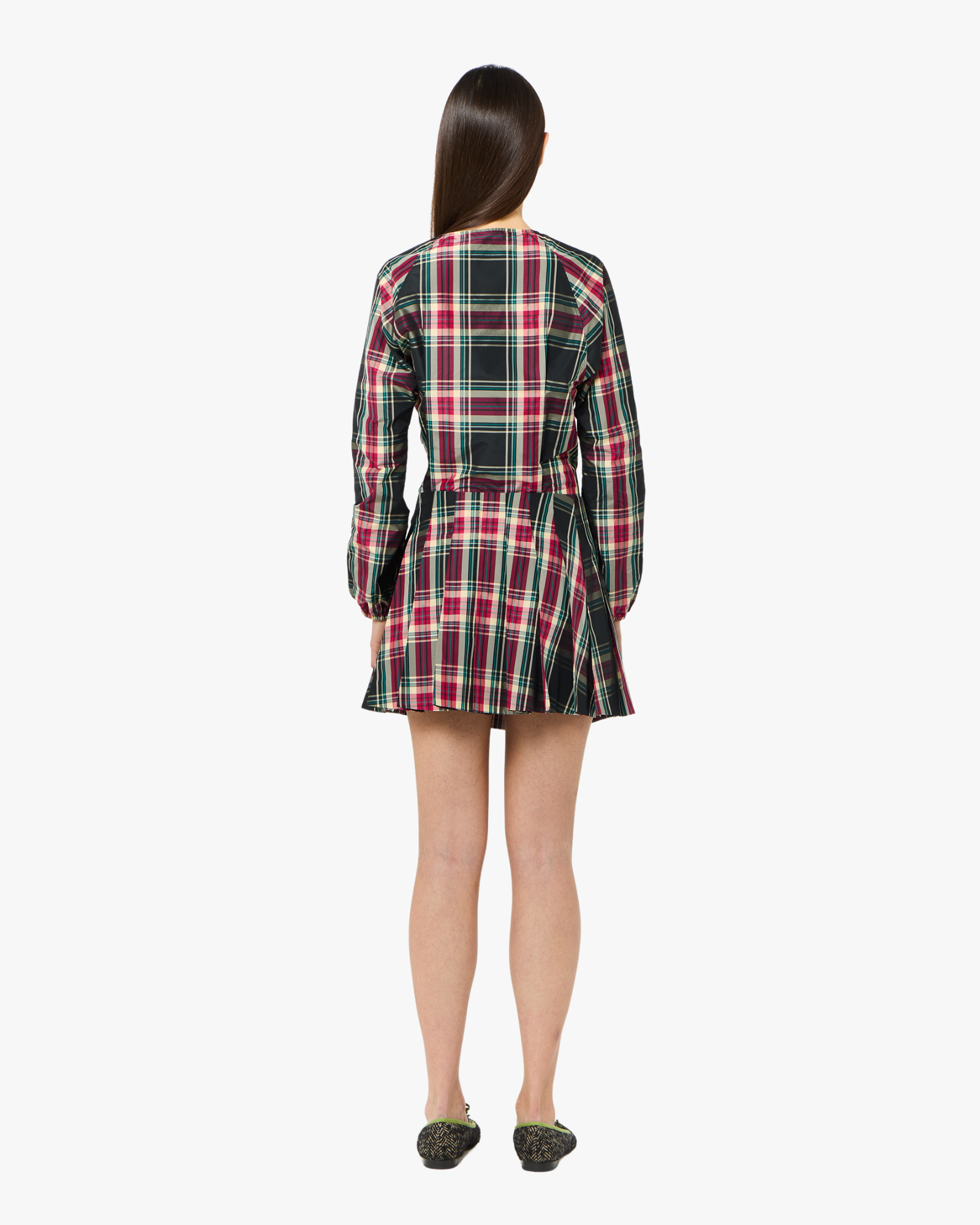 Mini Skirt Pleated With Embroidery