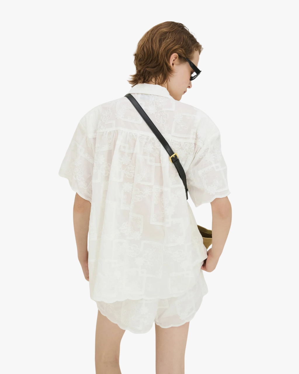 Lace Shirt Set