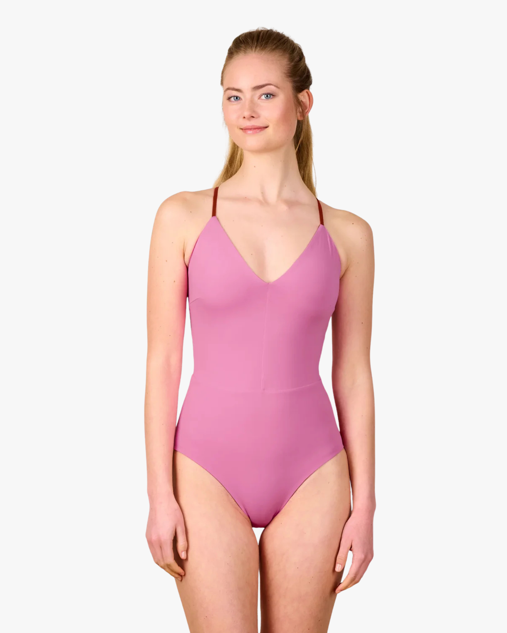 Summersuit Onepiece Reversible Chocolate and Lilac