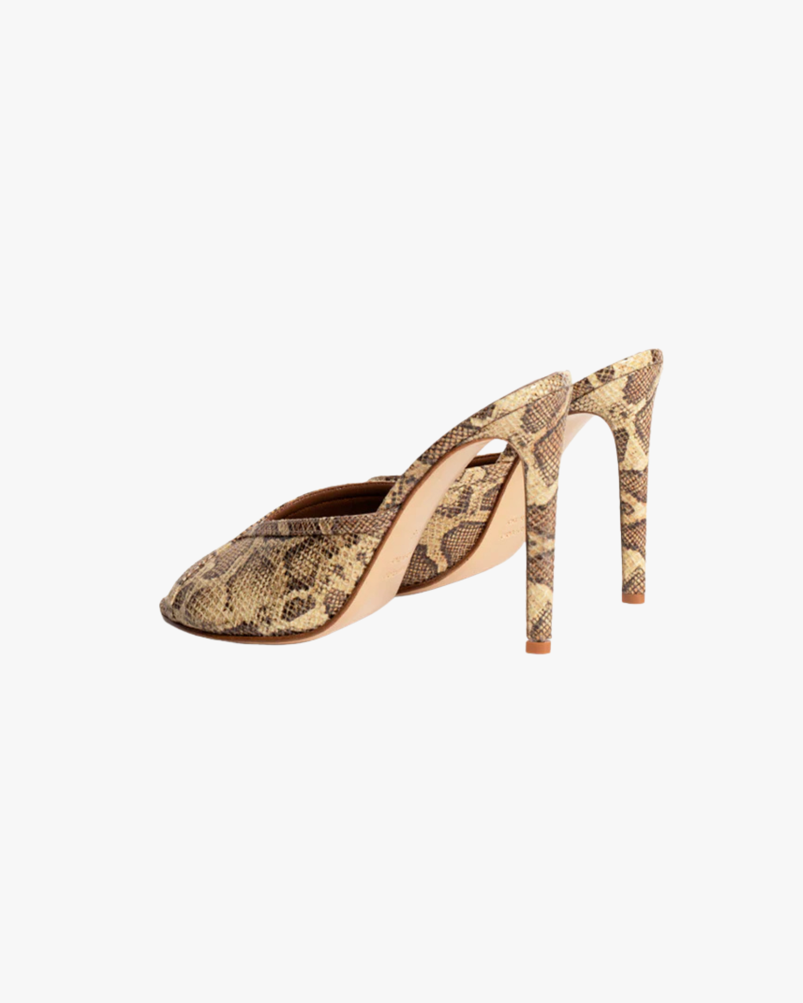 Noemie 105Mm Heel Open Toe Mule Camel