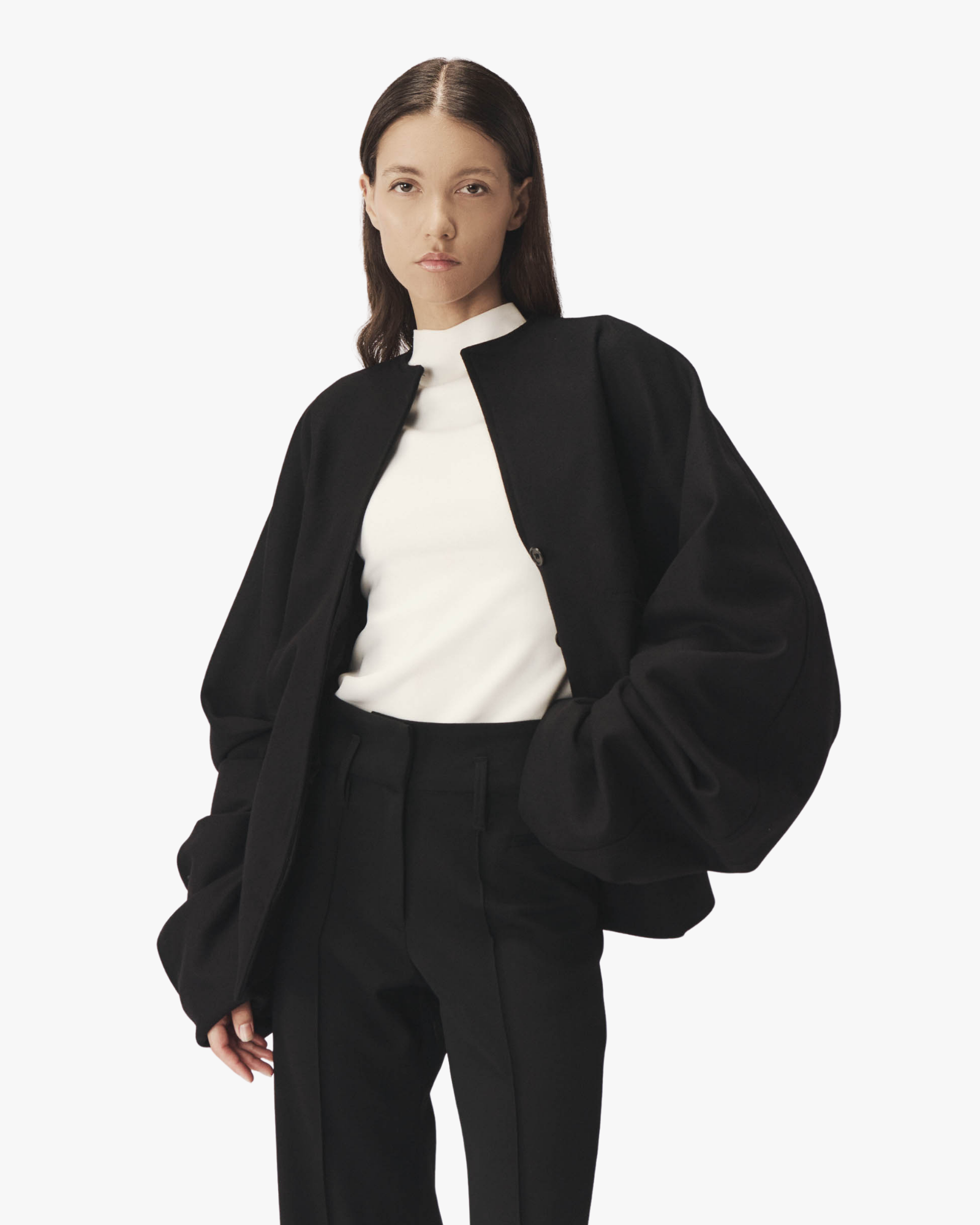 Jacket Ethos Draped Kimono Black