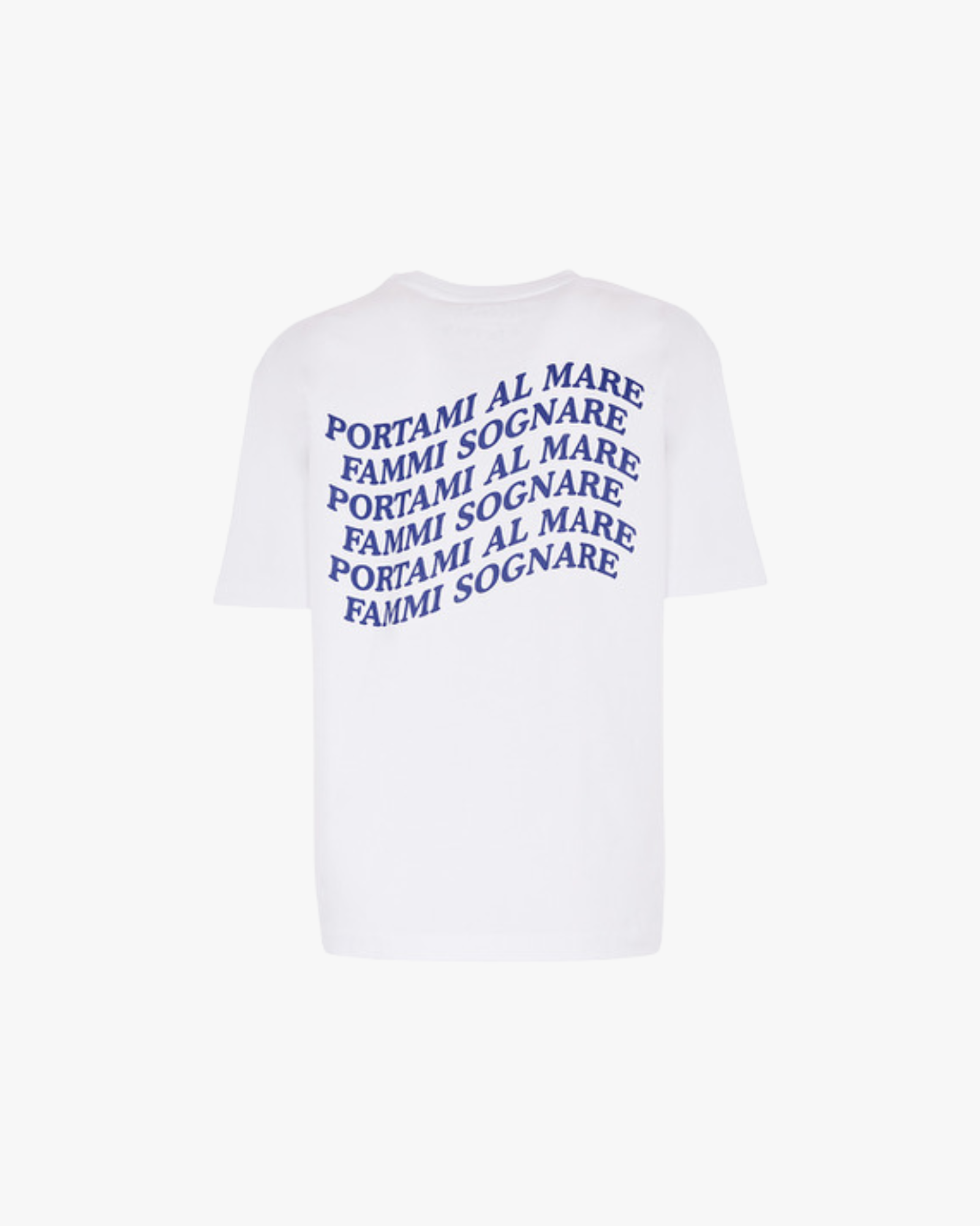 T-shirt "Portami Al Mare" White & Blue