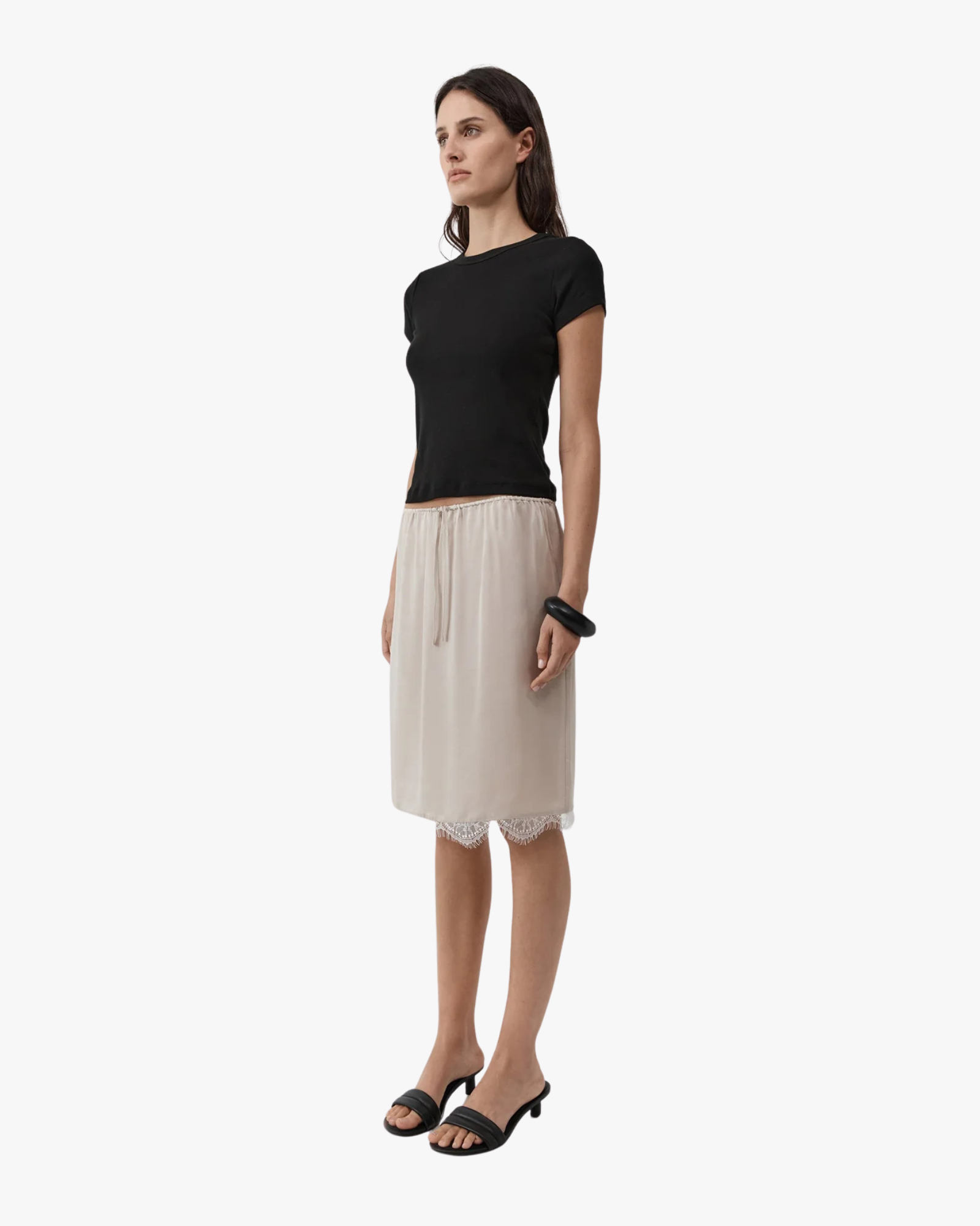 Fine Lace Skirt Stone