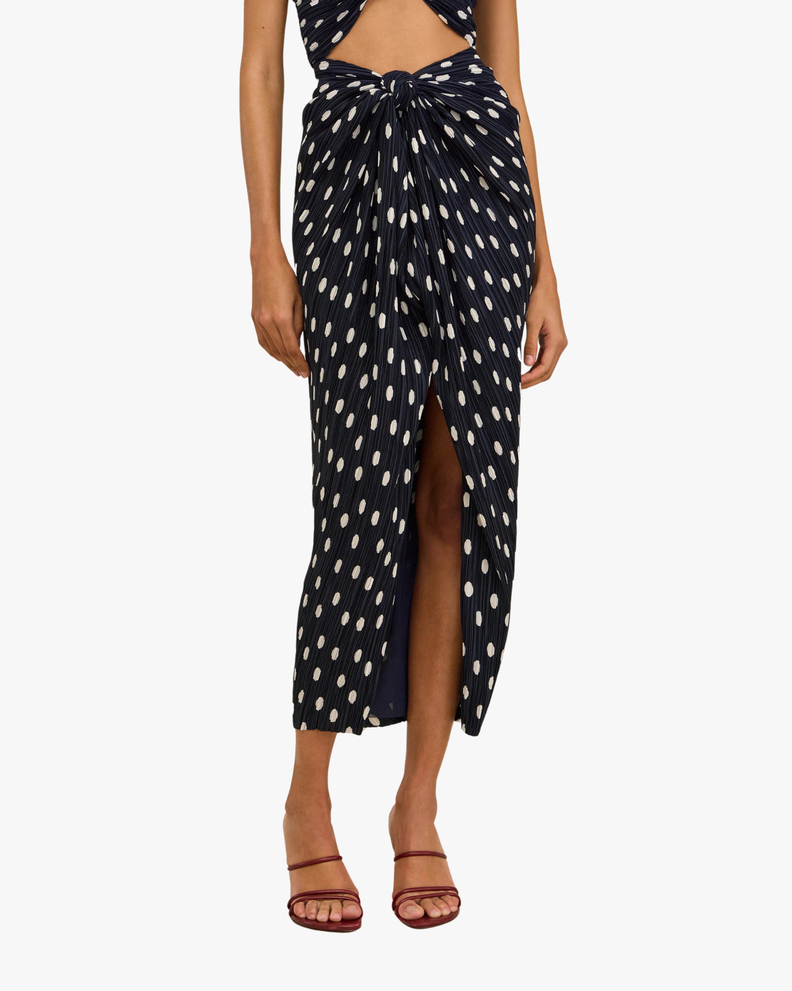 Dress Aira Navy With White Dots