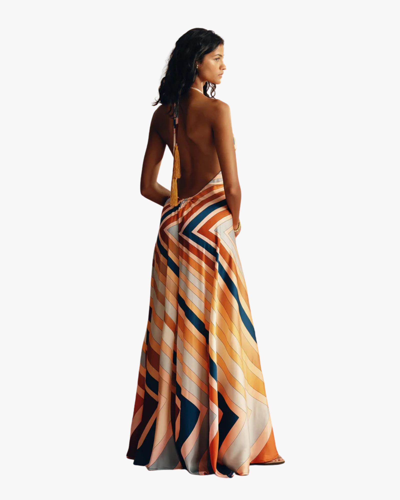 Jeniffer Maxi Halter-Neck Dress