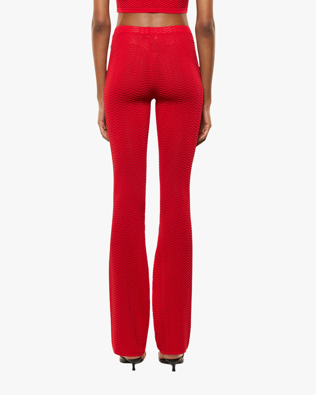 Knit Leggins Woman Red