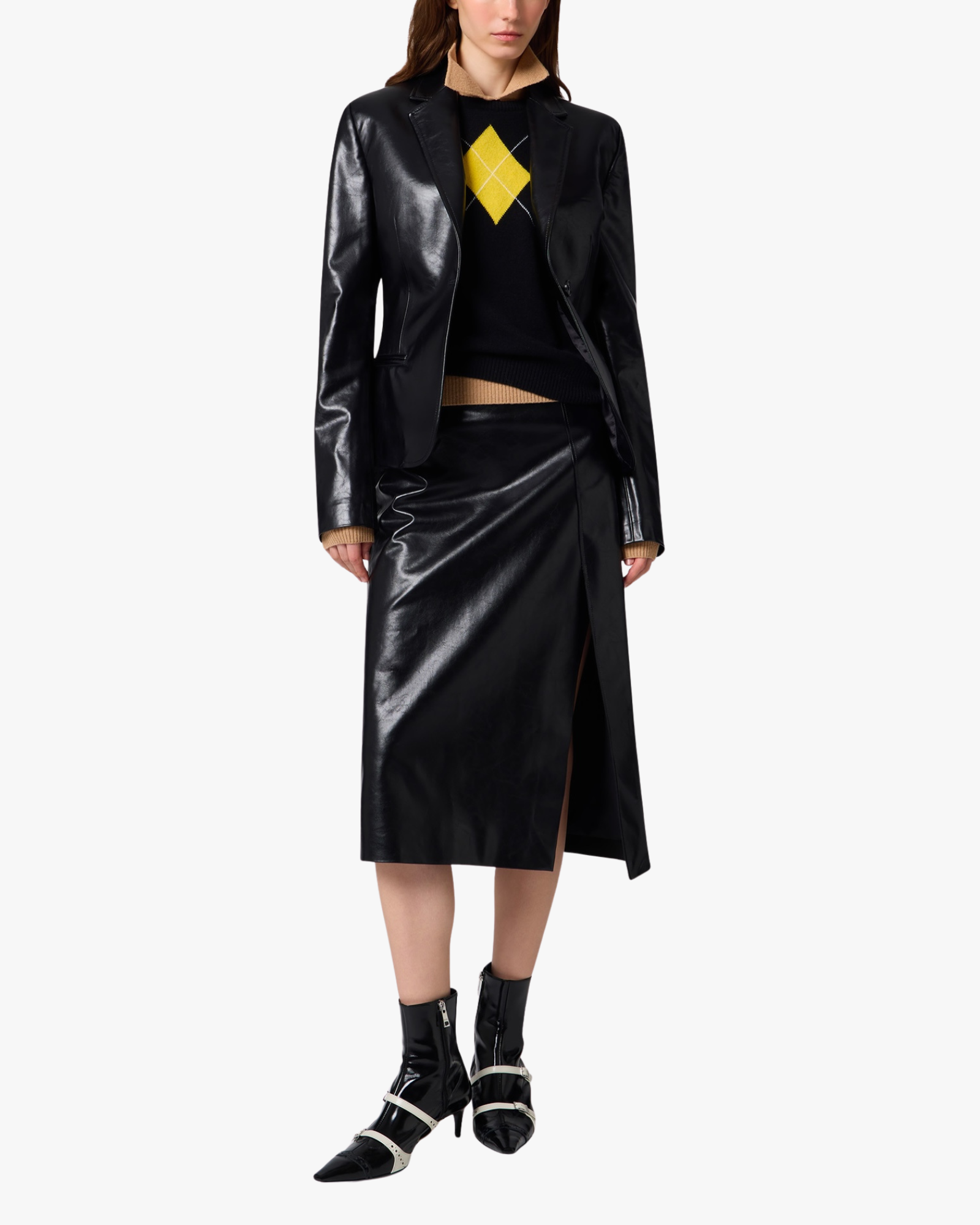 Skirt Faux Leather Black