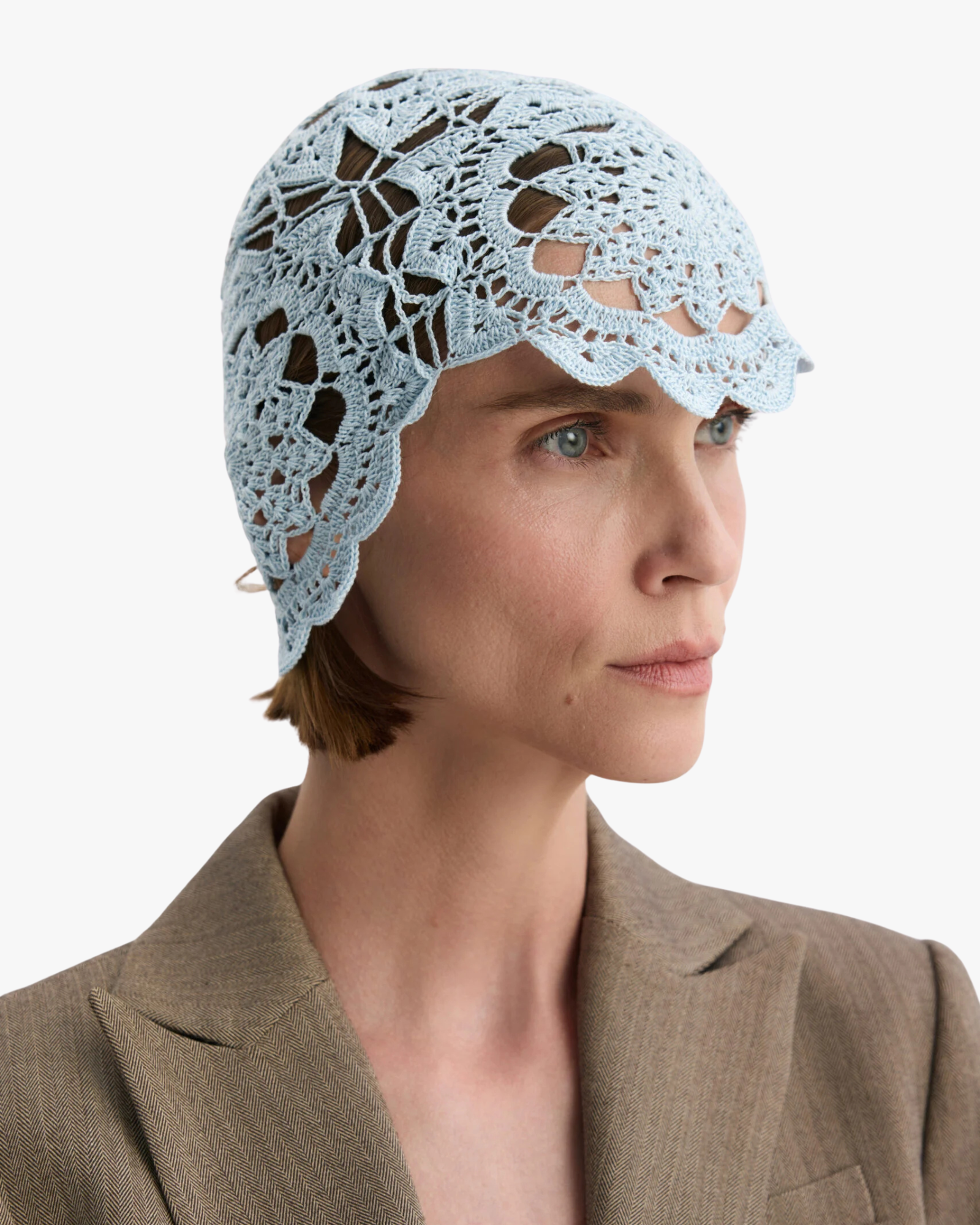Diuna Hat Crochet Blue